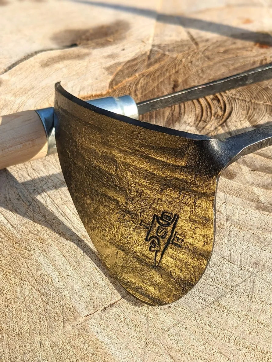 Ho Mi Hand Plow, right or left handed by Homestead Iron focus on tool head