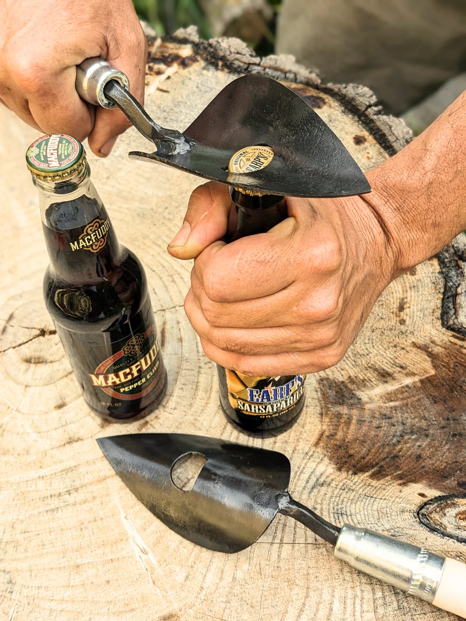 Large Trowel Bottle Opener Homestead Iron opening old fashioned sarsaparilla