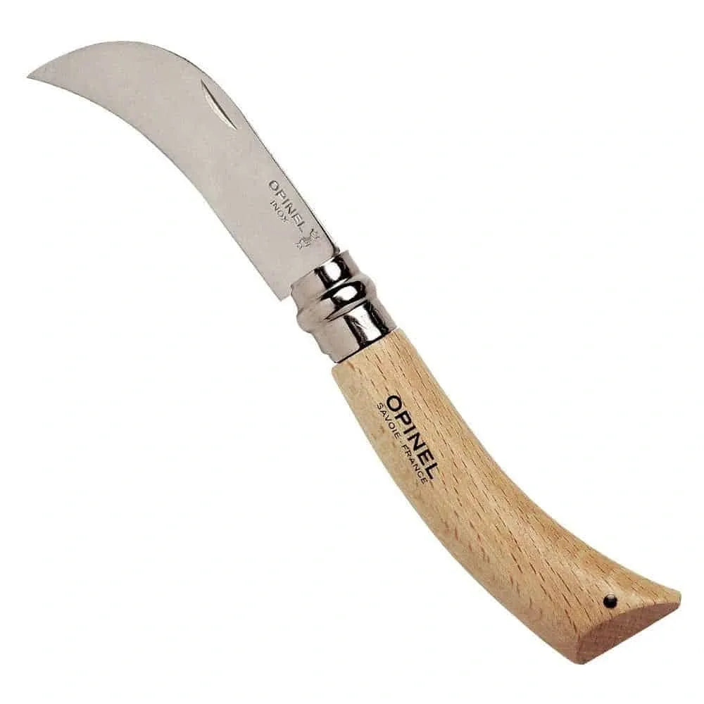 Opinel prunning knife white background