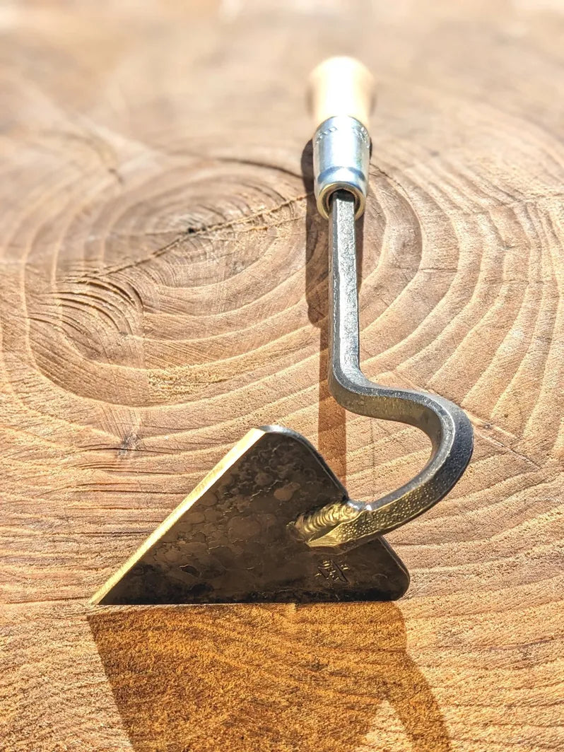 V-Hoe (Warren Hoe, Aggressive Hoe) Hand Forged Garden Tool Homestead Iron with knife sharp edge.