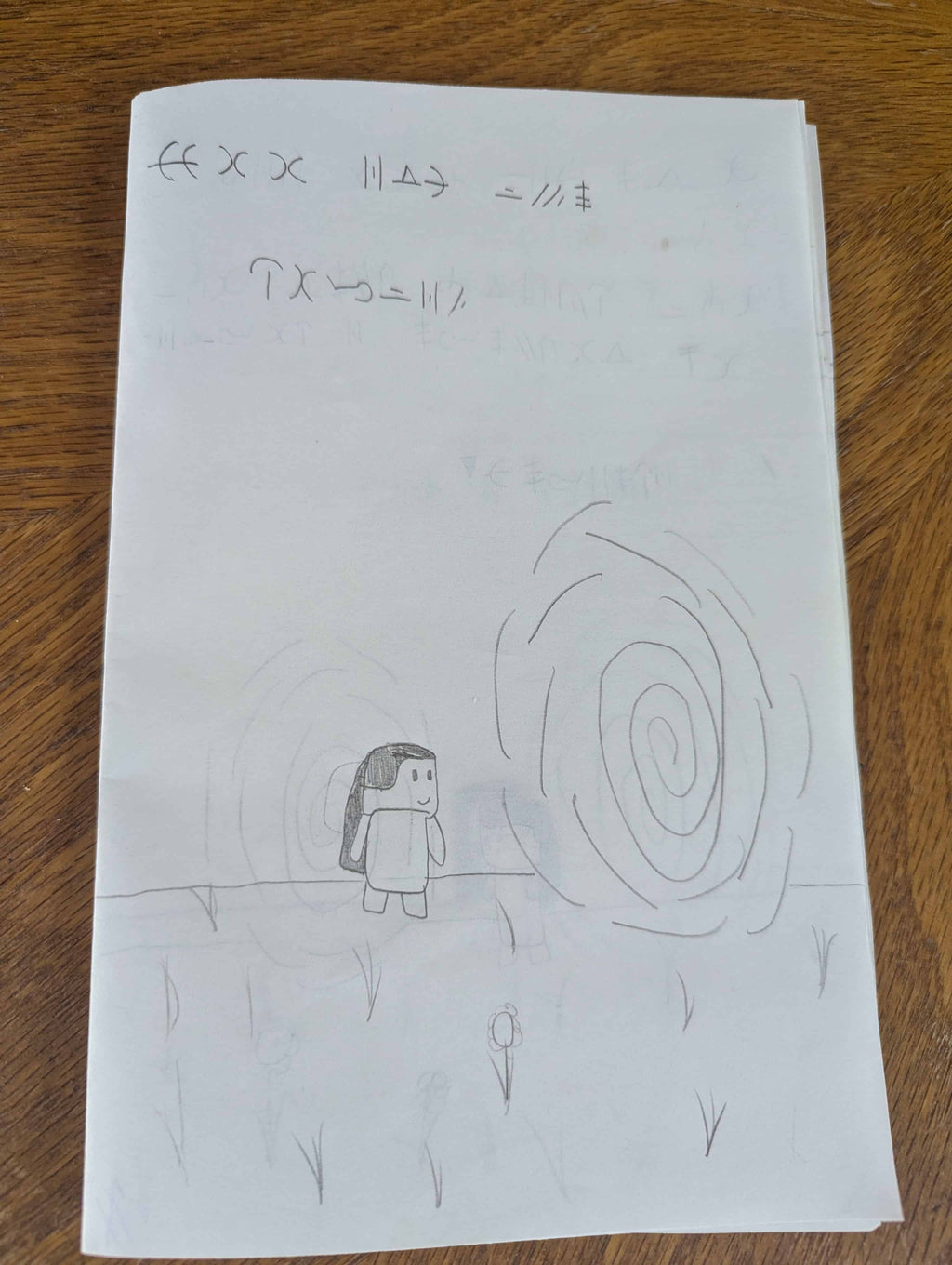 Aengus' short story "Boo and the portal"
