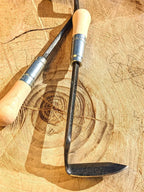 Cape Cod Weeder, right or left handed by Homestead Iron  wooden background deep shadows. 