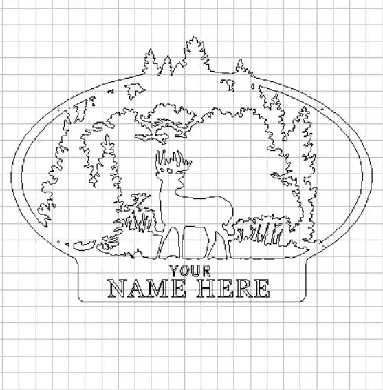 Custom Steel deer sign Homestead Iron