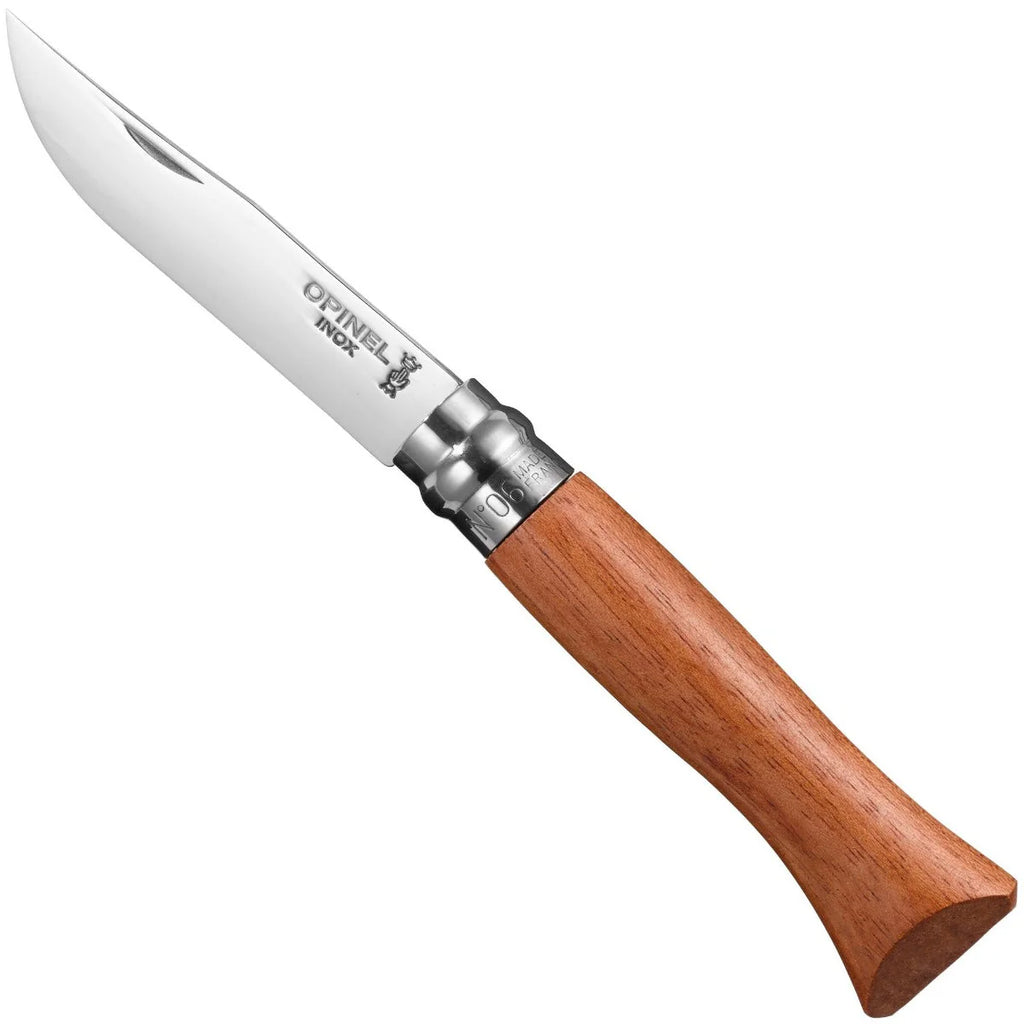 Opinel #6 Padouk Polished Stainless Steel Folding Knife