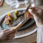 Opinel folding fillet knife partially folded on Homestead Iron site
