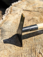 Strawberry Precision Hoe, Hand Forged Double Headed Long Handle Tool Homestead Iron.