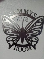 custom steel butterfly sign Homestead Iron